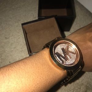 Rose gold MK watch !